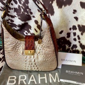 Brahmin Quinn Aztec Tri-Color Style # J58518ZT - new w/o tags, dust cover, card